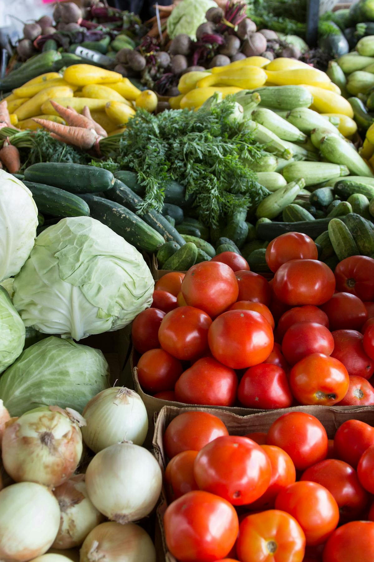 Fresh produce at a Singapore wet market stall